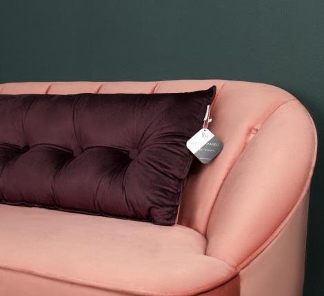 Подушка декоративная "Sofi de Marko" Вивиан (фиолетовая) Велюр, 45х90