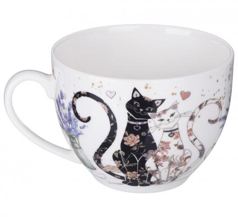 Чайная пара "ЛАВАНДОВЫЕ КОТЫ", 275 мл