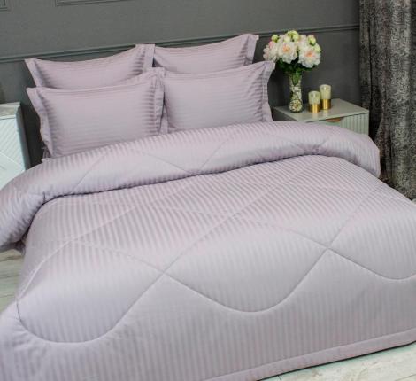 Постельное белье с одеялом "Kazanov.A." Hotel (пыльная лаванда) Страйп Сатин, Семейный