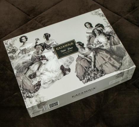 Постельное белье с одеялом "Kazanov.A." Байрон (трюфель) Велюр/Egypt Cotton, Евро