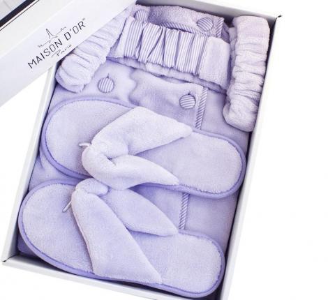 Набор для сауны женский Maison Dor "SKIRT" (сиреневый), S