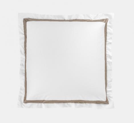 Наволочка с широкой отделкой "ALPINE CARAMEL BEIGE ALLURE GRASS" Мако-Сатин, 70х70 (2шт)