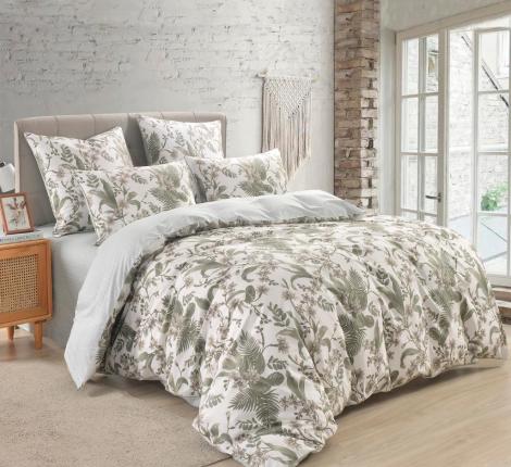 Постельное белье "Sofi de Marko" Майли (зеленый) Сатин, Евро