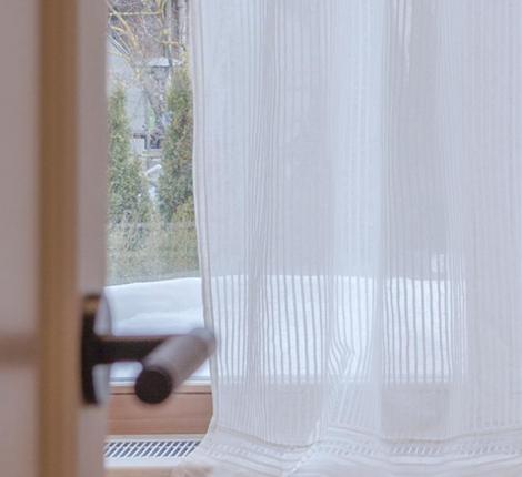 Штора на ленте "ФЬЮЖН" 245х310 см, белый