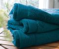 Полотенце махровое "Blanc des Vosges" UNI CEDRE (темно-бирюзовый), 55х110