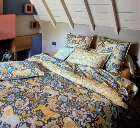 Наволочка "Blanc des Vosges" JUNGLE MULTICO перкаль, 50х70