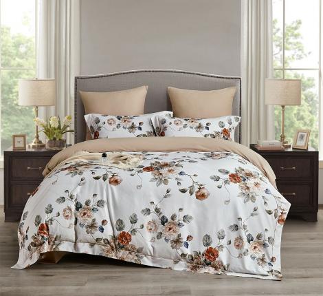 Постельное белье "Asabella" 2309-6 Фланель, Евро