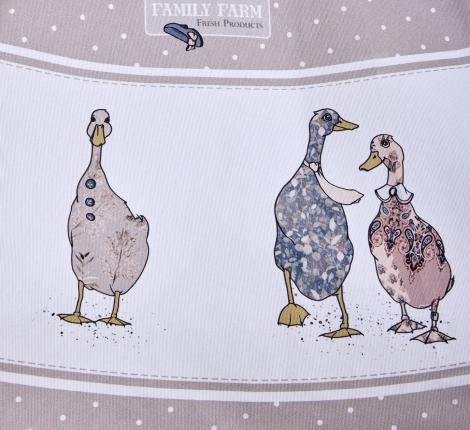 Скатерть овальная с пропиткой "FAMILY FARM" 140х180 см, капучино