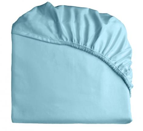 Простыня на резинке "Primavelle" Сатин ДеЛюкс 90х200, Голубой