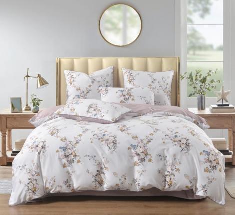 Постельное белье "Sofi de Marko" Адель (пудра) Сатин, 1,5 спальный