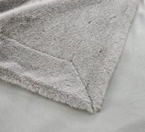 Плед "Sofi de Marko" Филиция (серый) Искусственный мех, 160х220