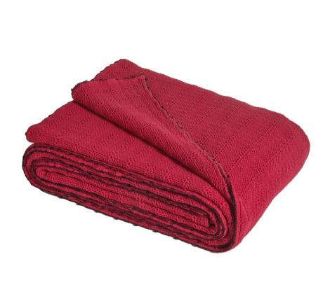 Покрывало пике "Blanc des Vosges" ARTESIA FRAMBOISE (розовый), 240х260