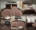 Постельное бельё с одеялом "Kazanov.A." Фрэнк (трюфель капучино) Велюр/Egypt Cotton, Евро