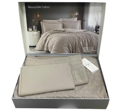 Постельное бельё "Maison D'or" NEW CAMILLE Жатый сатин 1,5 спальный, серый