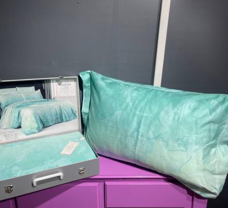 Постельное бельё "Maison D'or" AMBRE (бирюза) Тенсел, Евро