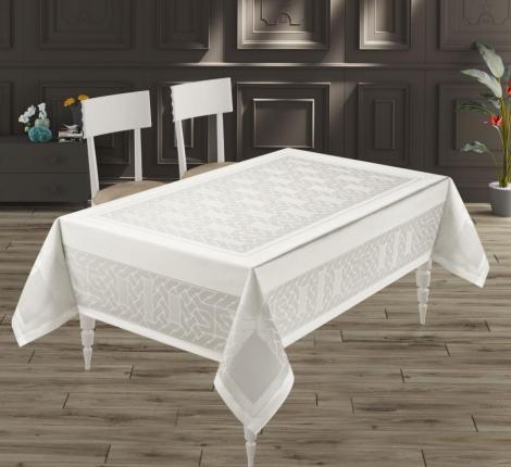 Скатерть "DO&CO" броде жаккард 160х300 GALAKSI, кремовый