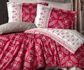 Постельное бельё Clasy Satin "IVORE KIRMIZI", Евро