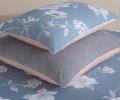 Постельное белье с одеялом "Kazanov.A." Петуния (деним платина) Велюр/Egypt Cotton, Евро