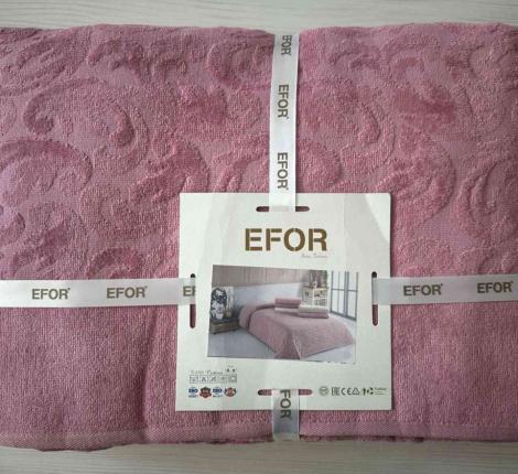 Покрывало-простыня махровая EFOR 200х220, сирень модель 1