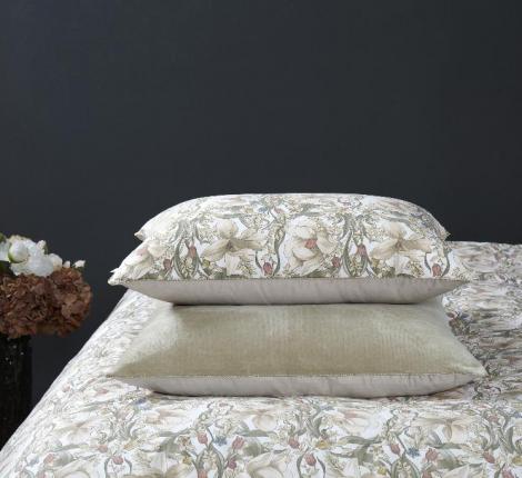 Постельное белье с одеялом "Kazanov.A." Верде (олива жемчуг) Велюр/Egypt Cotton, Евро