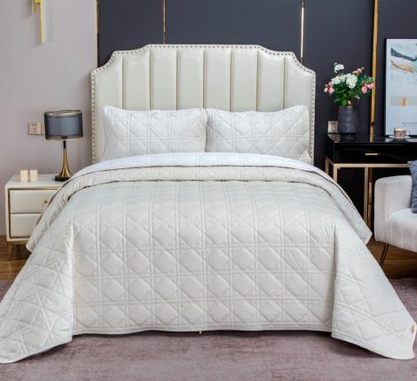 Покрывало велюровое "Kazanov.A." Dori (молоко), 240х260