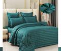 Постельное бельё c одеялом EFOR SATEN модель 2 (бирюзовый), Евро