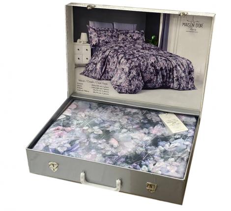 Постельное бельё "Maison D'or" YOLANDA (тёмно-фиолетовый) Тенсел, Евро