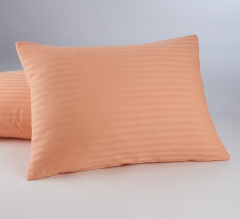 NST (оранж)  Наволочки страйп-сатин, 50x70-2 шт.