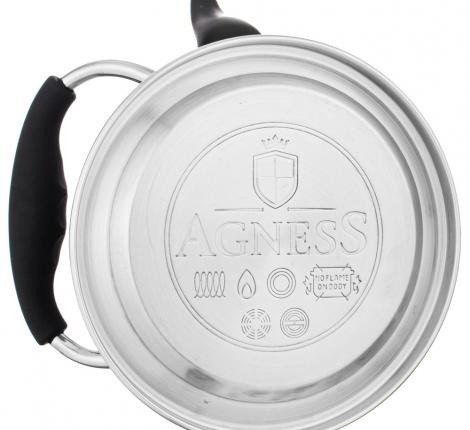 Чайник со свистком и складывающейся ручкой "ТЮДОР", 1,0 л (чёрный)