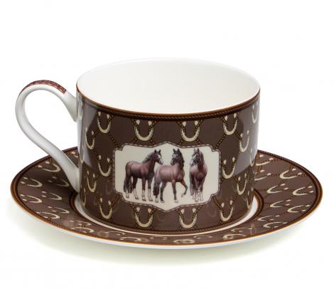 Чайный набор "HORSE CLUB" на 2 персоны, 4 предмета (300 мл)