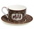 Чайный набор "HORSE CLUB" на 2 персоны, 4 предмета (300 мл)