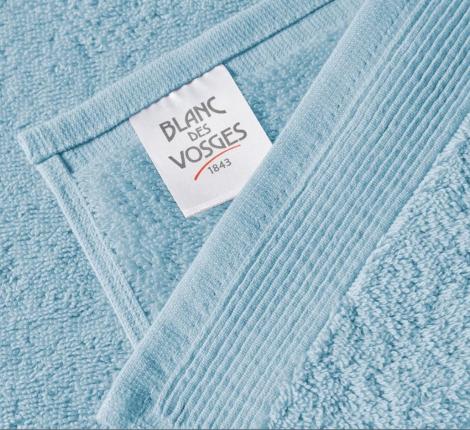 Полотенце махровое "Blanc des Vosges" UNI BLEUET (голубой), 30х30-2шт.