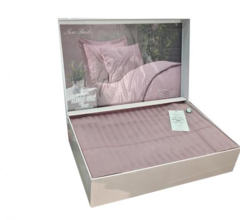Постельное бельё &quot;Maison D'or&quot; NEW PAILS  Страйп-сатин 1.5 спальный, грязно-розовый