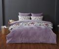 Постельное белье с одеялом "Kazanov.A." Маки (жемчуг лаванда) Велюр/Egypt Cotton, Евро