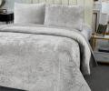 Покрывало "Sofi de Marko" Патрисия (светло-серый 1) Велюр, 240х260