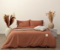 Постельное белье "Sofi de Marko" Аредель (терракот) Лён, 1,5 спальный