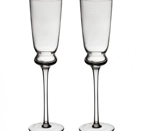 Набор бокалов для шампанского 2 штуки "TWIST&SHINE", 210 мл