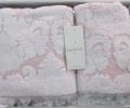 Комплект полотенец 50x100-85x150 Maison D'or &quot;CELESTINA&quot;, грязно-розовый