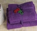Shalla полотенца Mor (фиолетовый) набор 3шт, 40x70+50x90+70x140
