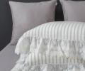 Постельное белье с одеялом "Kazanov.A." Stripe Muslin lace (серебро платина), Евро