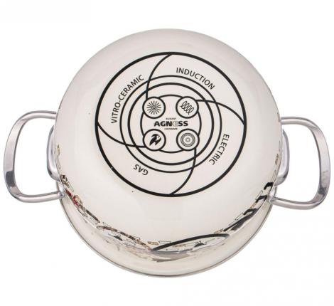 Набор эмалированных кастрюль с крышкой "ПАРИЖСКИЕ КОТЫ", 6 предметов