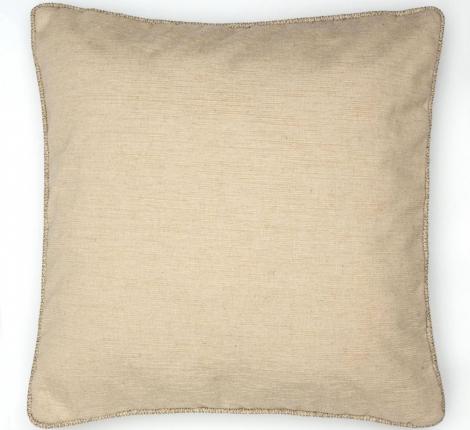 Подушка декоративная "SIENA" 40х40, кремовый (кант в елочку)