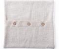 Наволочка вязаная "КОСЫ" 40x40, лён