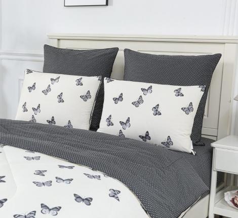 Постельное белье с одеялом "Sofi de Marko" Ришелье №41 Сатин, Семейный