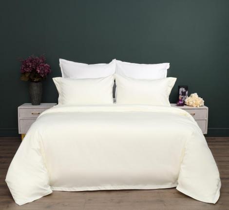 Постельное бельё "Sofi de Marko" Беллини (молоко) Сатин ДеЛюкс, Евро