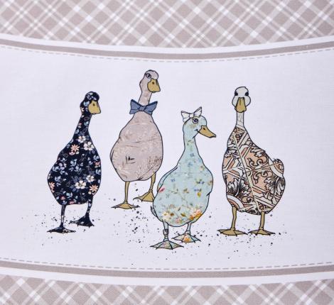 Скатерть круглая с пропиткой "FAMILY FARM" 190 см, клетка