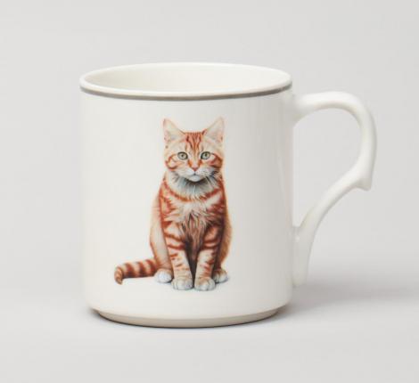 Набор кружек 4 шт. на металлической подставке "MEOW", 368 мл