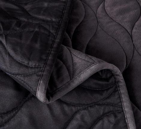 Покрывало "Sofi de Marko" Нобилис (антрацит) Велюр, 240х260