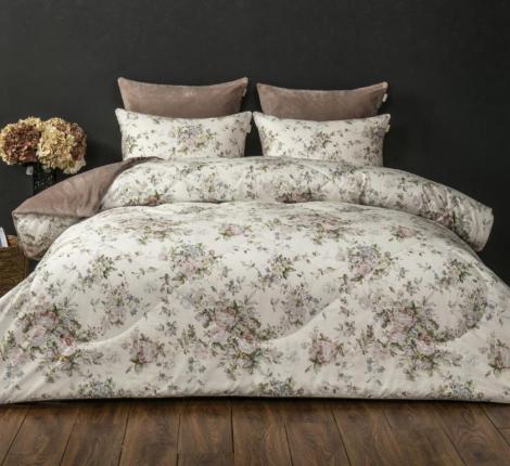 Постельное белье с одеялом "Kazanov.A." Альвина (мокачино) Велюр/Egypt Cotton, Семейный