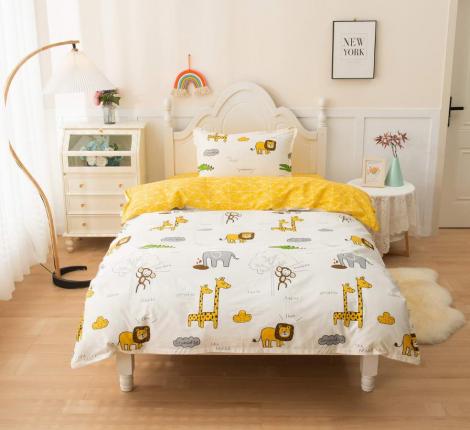 Постельное белье детское "Sofi de Marko" Africa (желтый) Сатин, 1,5 спальный